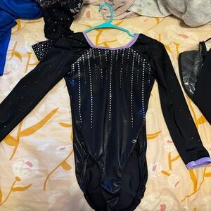 Purple or Black competitive gymnastics leotard